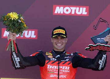 Yari Montella holte in Ungarn sein zweites Superbike-Podest
