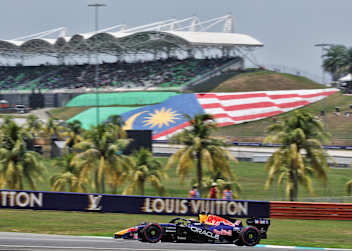 Max Verstappen auf dem Sepang International Circuit