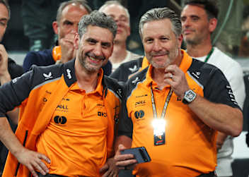 McLaren-Teamchef Andrea Stella und CEO Zak Brown