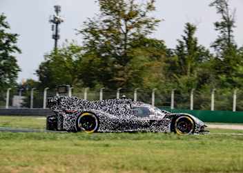 So sah der Testträger des Ferrari 499P in Monza aus