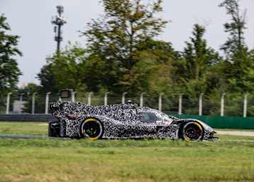 So sah der Testträger des Ferrari 499P in Monza aus