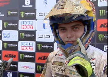 Sacha Coenen gewann das MX2 Qualifikationsrennen in Almonte