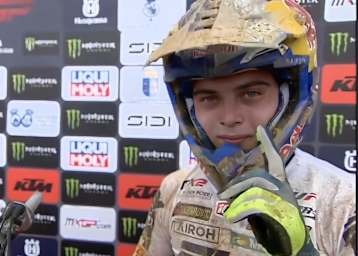 Sacha Coenen gewann das MX2-Qualifikationsrennen in Almonte