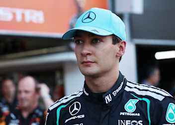 George Russell in Monaco