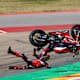 SBK Aragon, FP1: Crash von Jake Dixon – Vorderteil der Honda abgerissen