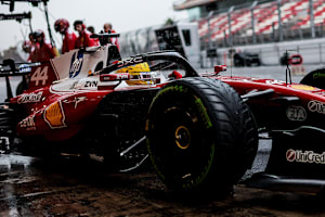 Lewis Hamilton im Ferrari