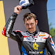 Markus Reiterberger sitzt bei der Euro Moto in Most auf gepackten Koffern