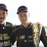 Markus Schlosser mit seinem Beifahrer Lucas Krieg (re.)