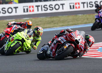 Pecco Bagnaia konnte sich gegen Fabio Di Giannantonio behaupten