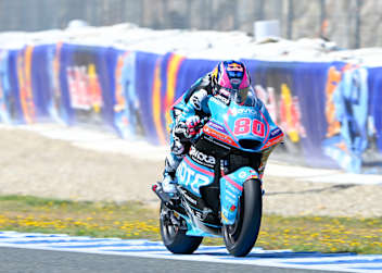 David Alonso bei seiner Aufholjagd in Jerez