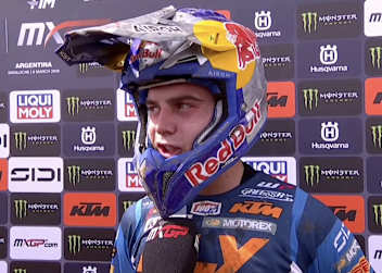 Sacha Coenen gewann das MX2 Qualifikationsrennen in Argentinien