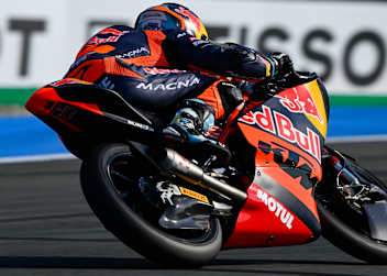 Im Finale gelang Valentin Perrone (Tech3) die Moto3-Bestzeit