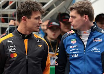 Lando Norris und Max Verstappen