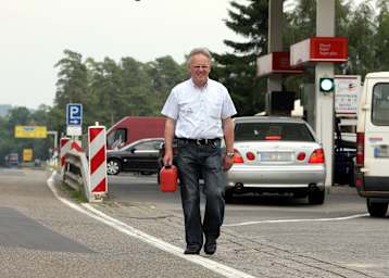 So mancher mit leerem Tank gestrandeter Autofahrer wurde von Retti versorgt