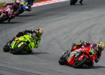 Honda-Pilot Joan Mir vor Ducati-Ass Di Giannantonio
