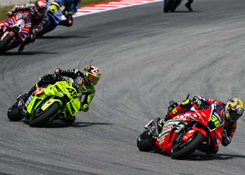 Honda-Pilot Joan Mir vor Ducati-Ass Di Giannantonio