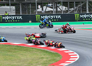 Gefährliche Stelle: Kurve 1 in Montmelo