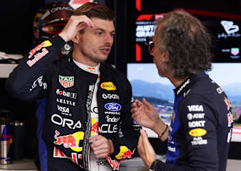 Max Verstappen und Laurent Mekies