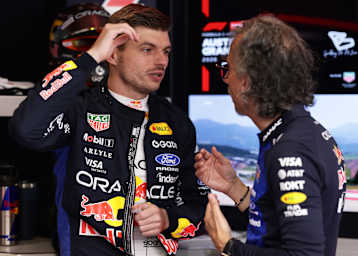 Max Verstappen und Laurent Mekies