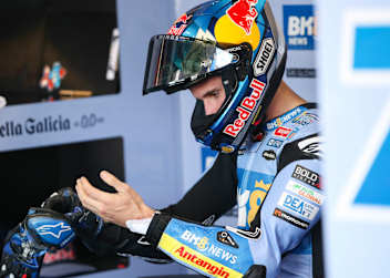 Pflaster am linken Handgelenk: Alex Marquez am Samstag in Assen