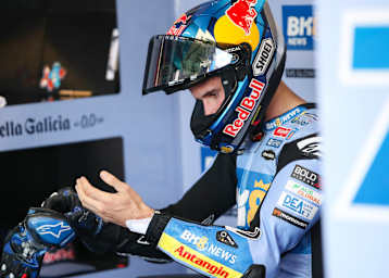 Pflaster am linken Handgelenk: Alex Marquez am Samstag in Assen
