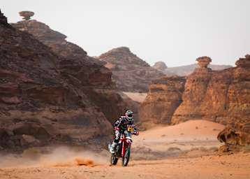 Honda-Triumph auf Etappe 4