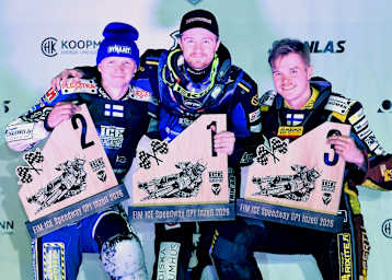 Das Podest in Inzell nach dem ersten WM-Lauf   