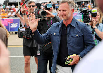 In Silverstone war Christian Horner als Gast im F1-Fahrerlager unterwegs