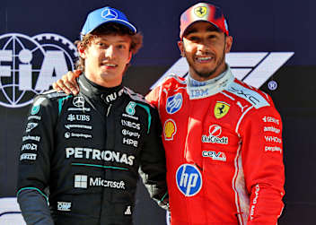 Kimi Antonelli und Lewis Hamilton