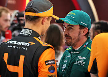 Lando Norris und Fernando Alonso