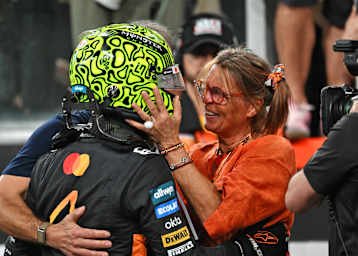 Lando Norris mit seiner Mutter Cisca