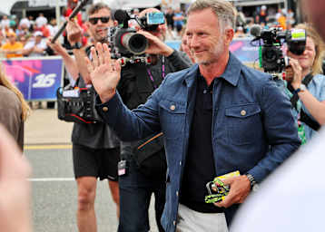 In Silverstone war Christian Horner als Gast im F1-Fahrerlager unterwegs