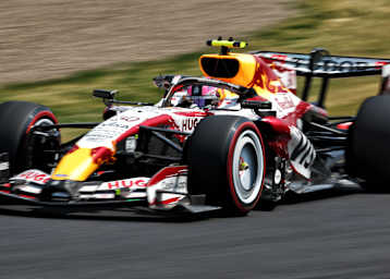 Liam Lawson im Racing Bulls-Rennwagen in Suzuka