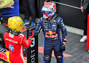 Lewis Hamilton und Max Verstappen