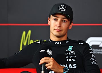 George Russell in Monza