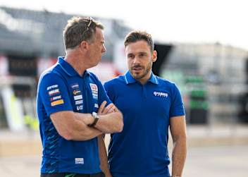 Yamaha-Teamchef Paul Denning und Rennchef Niccolo Canepa