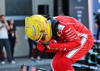 So freute sich Lewis Hamilton über seine Pole