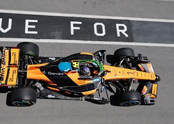 Lando Norris mit seinem McLaren