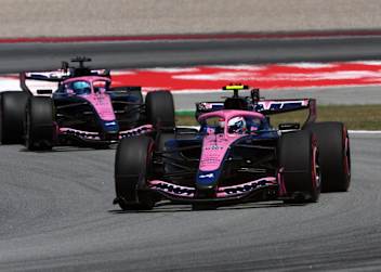 Die Alpine-Piloten Franco Colapinto (v.) und Pierre Gasly