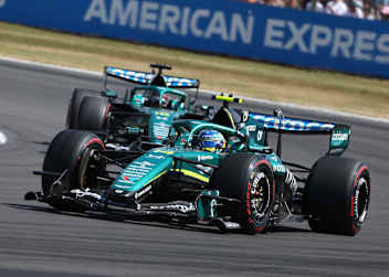 Die Aston Martin-Honda von Alonso und Stroll