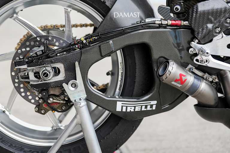 Die optisch sehr auffällige Schwinge der Ducati Panigale V4R 2026