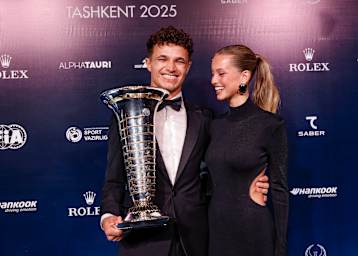 Lando Norris mit seiner Freundin Magui bei der FIA-Gala