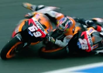 Estoril 2006: MotoGP-Rookie Dani Pedrosa räumte Teamkollege Nicky Hayden ab