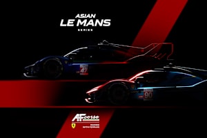 Blick auf die beiden Ferrari 499P für die AsLMS