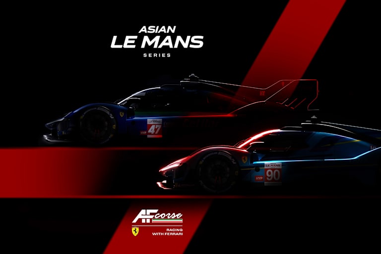 Blick auf die beiden Ferrari 499P für die AsLMS