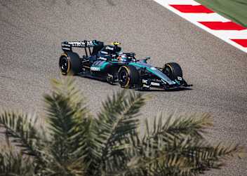 Kimi Antonelli unterwegs am letzten Testtag in Bahrain