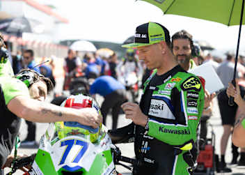Kawasaki-Werksfahrer Dominique Aegerter