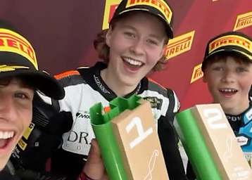 Deutsches Podest beim Moto4 Northern Cup in Assen