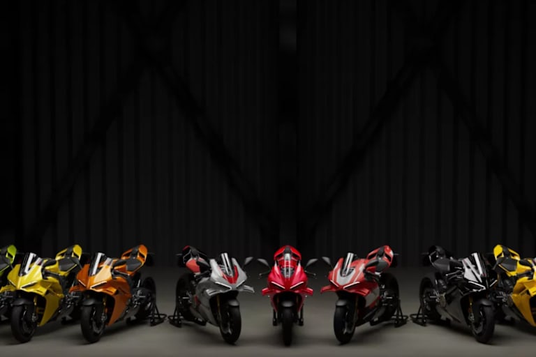 Bunte Panigale-Farbpalette
