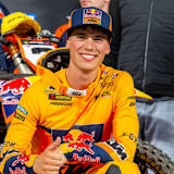 Jorge Prado auf dem Podium in Anaheim